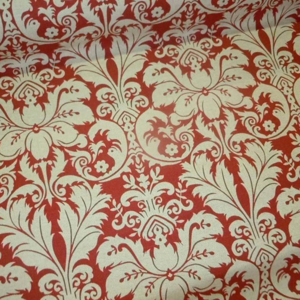 Lacefield Designs Charlotte Damask in Sangria Fabric